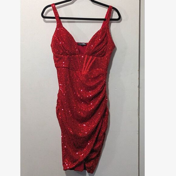 Fashion Nova Dresses & Skirts - Fashion Nova Sequined Accented Bodice Dress sz. M